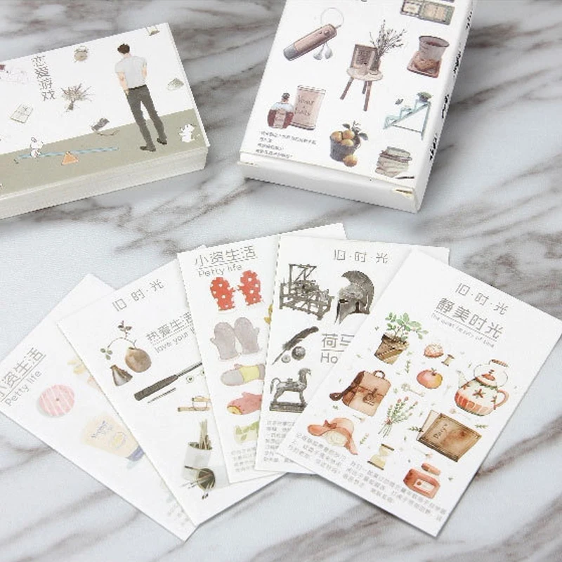 28 шт./кор. мелкой жизни мелкие предметы Творческий ломо карты сообщение малая