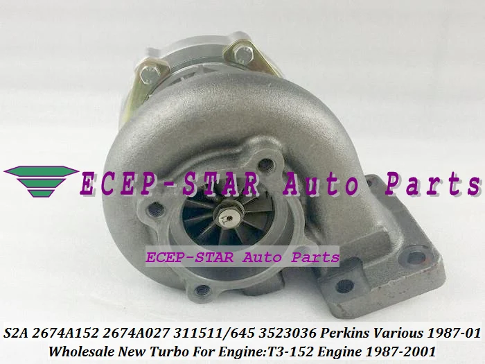 Турбокомпрессор S2A 2674A152 2674A027 311511 311645 3523036 1987 подходит для Perkin s различных