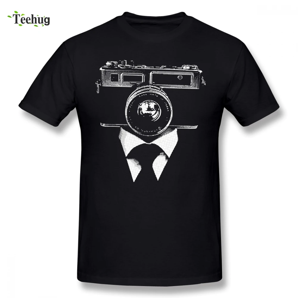 

Men's Fashion For Male Camera Homme Tee Shirt Funny Summer O-neck For Male Short-sleeved