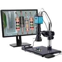 amscope industrial inspection zoom monocular microscope with auto focus 1080p hdmi camera h800 96s af1