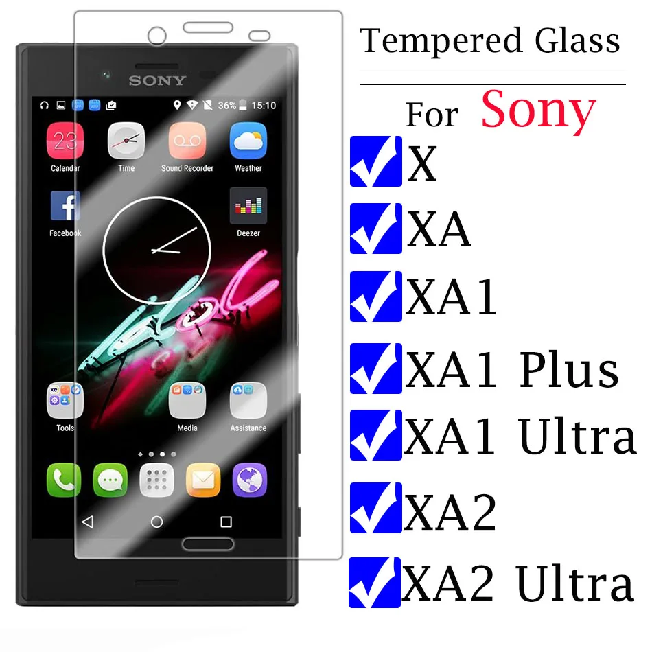 2 шт. для Sony Xperia X защита экрана на XA XA1 XA2 Ultra Plus защитная пленка из закаленного