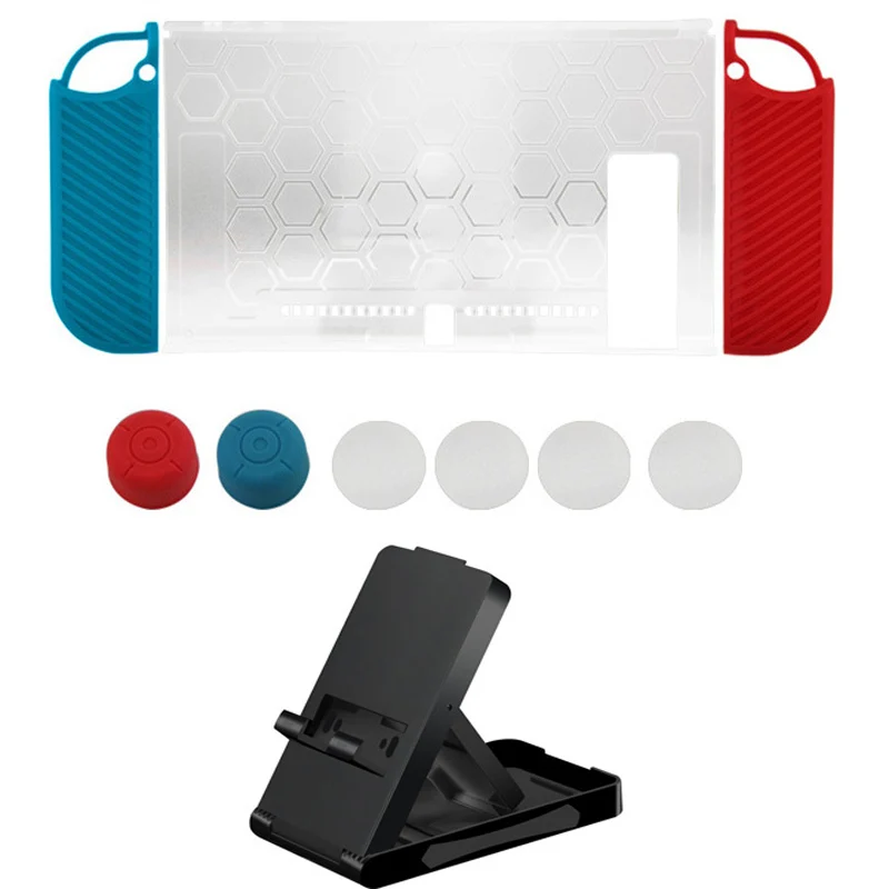 Комплект для защиты Nintendo Switch 10 в 1 чехол с кристаллическим корпусом рукоятка