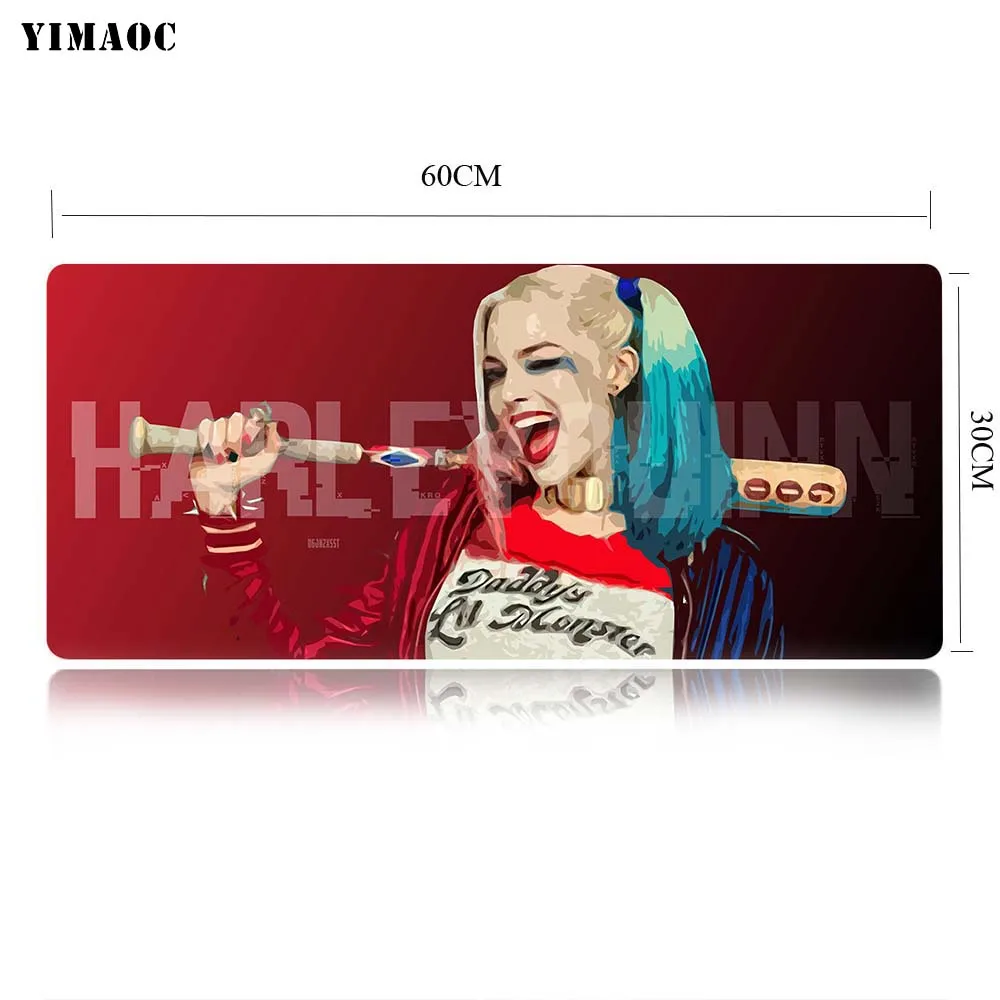 MP5 30x60cm YIMAOC Харли Куинн Коврик для компьютерной мыши коврик для мыши Противоскользящий натуральный резиновый игровой коврик для мыши 30x60 см - Цвет: MP5 30x60cm