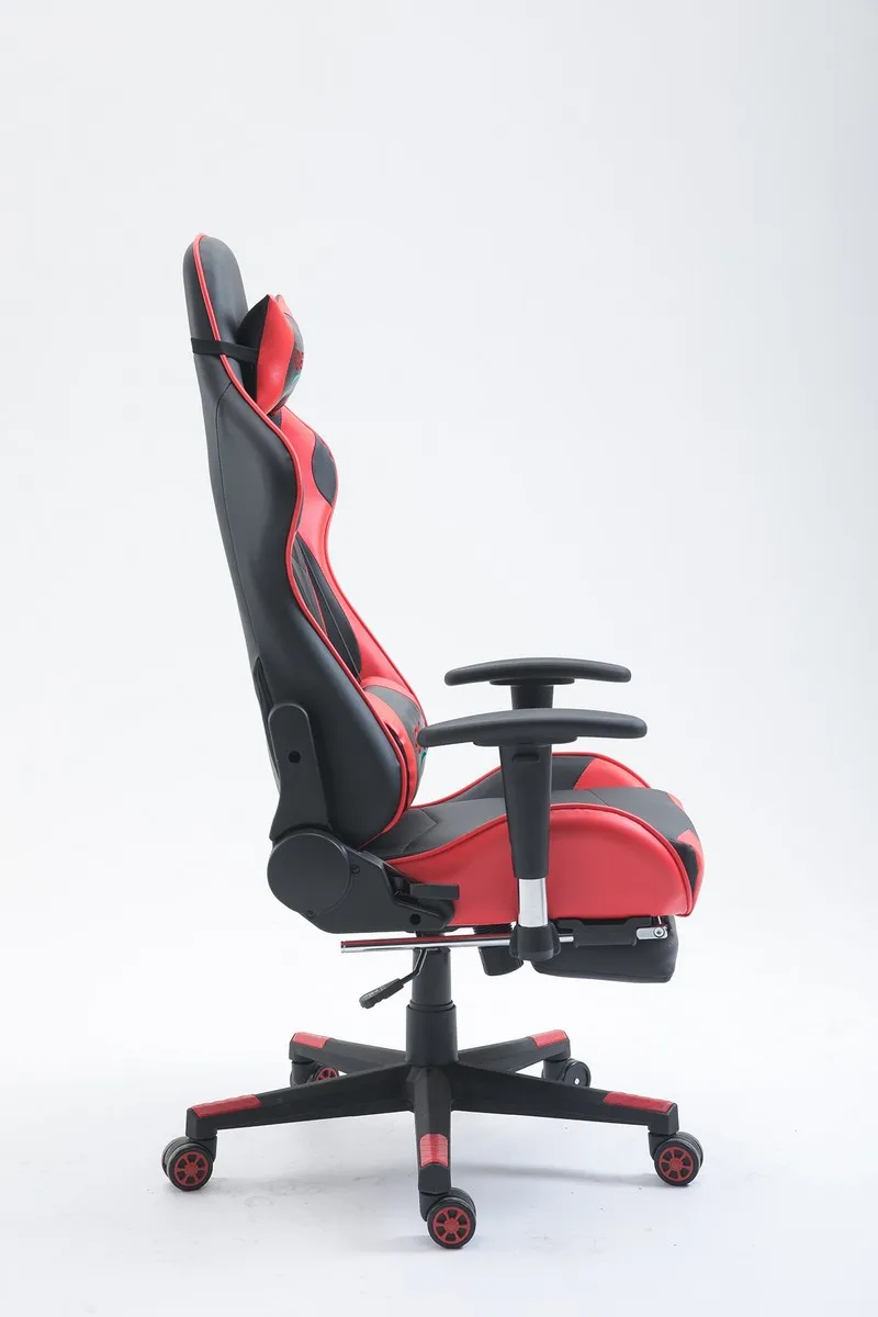 Высокое качество эргономичная игровая компьютерный стул с подставкой для ног