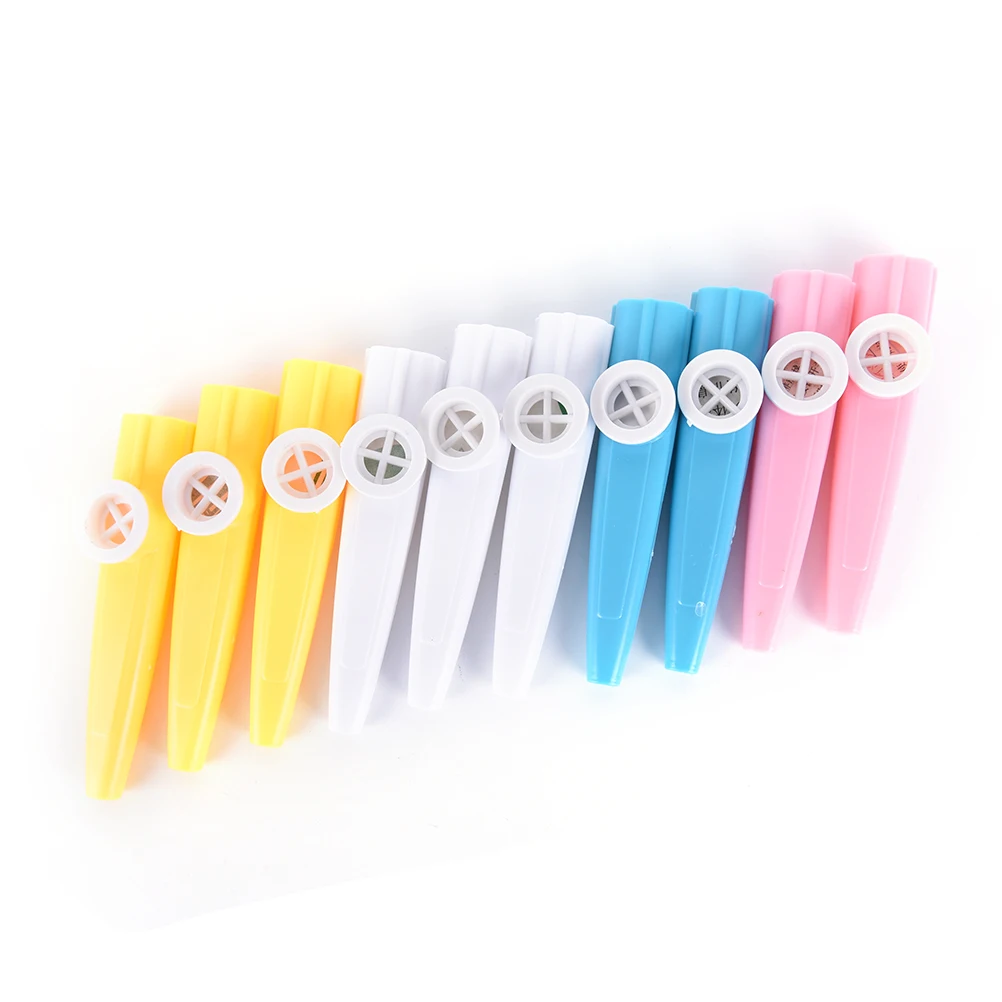 10 Pcs Plastic Kazoo Harmonica Mouth Flute Kids Children Party Gift Kid Musical Instrument Wholesale  Спорт и