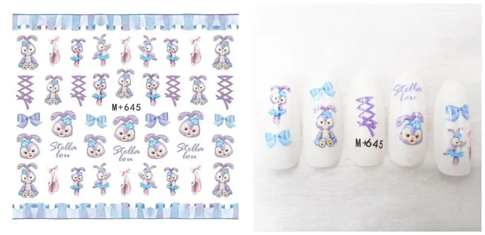m645 5sheet Самые Модные Новые фрукты наклейка для ногтей er наклейка для ногтей Красная стена накладные ногти корейский гвоздь декоративная ручка m 637-666 - Цвет: m645 5sheet