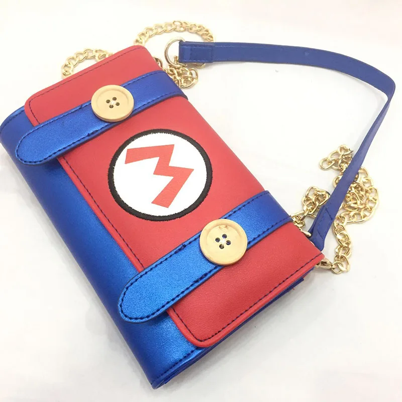 Милые Мультяшные сумки мессенджеры в стиле Марио и Брос Кожаный клатч игры Super Mary