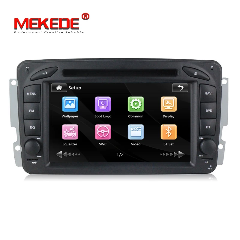 MEKEDE 2din 7 дюймов машинный DVD проигрыватель для Mercedes Benz W209 W203 W168 м мл W163 W463 виано W639