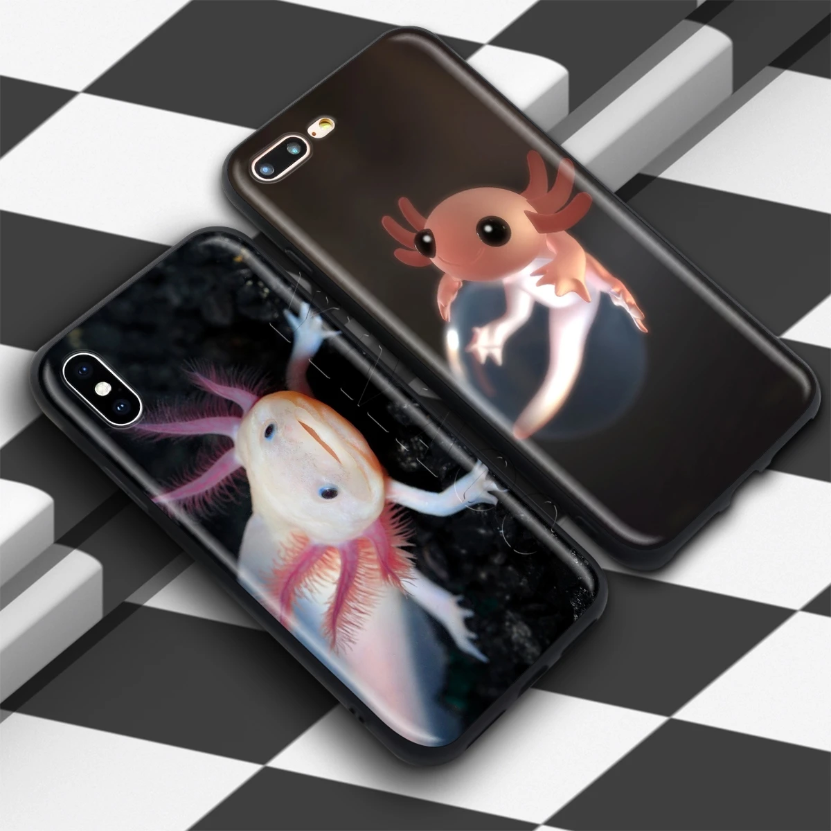 Мягкий чехол YIMAOC с милыми животными Axolotl для Apple iPhone SE 2020 5 5s 6 6s 7 8 Plus XR X Xs 11 12 Pro Max