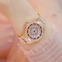bs top rose gold womens wristwatch shockproof luxury ladies metal watch bracelets perfect rhinestone cheap chinese watches 2021