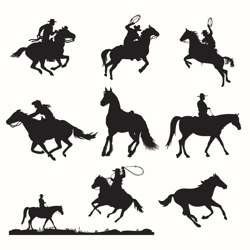 Металлические Вырубные штампы duрождения с изображением животных лошади Райдера