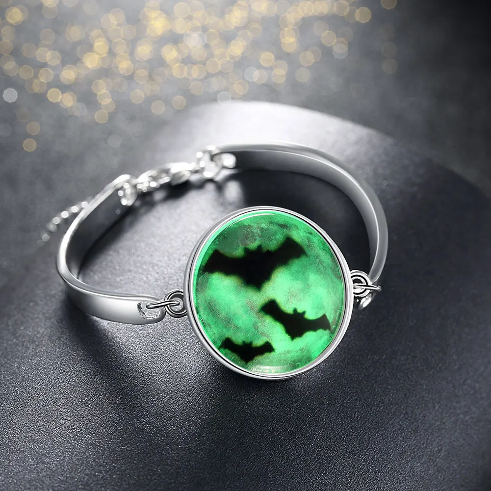 Хэллоуин флуоресцентные зеленые pulsera bransoletki boheme смешивания homme человек