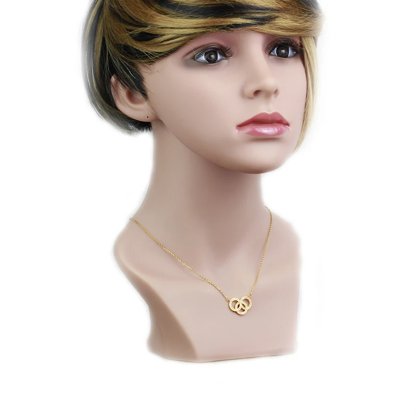 Великолепная сказка Новинка 2017 года Дизайн циркон три Кругах Ювелирные