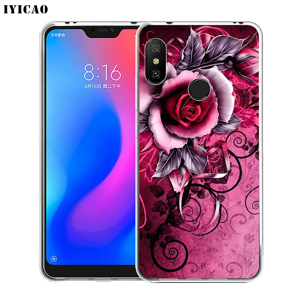 IYICAO винтажный цветочный Мягкий силиконовый чехол для телефона Xiaomi Redmi 4A 5A 6A Note 7 6 5