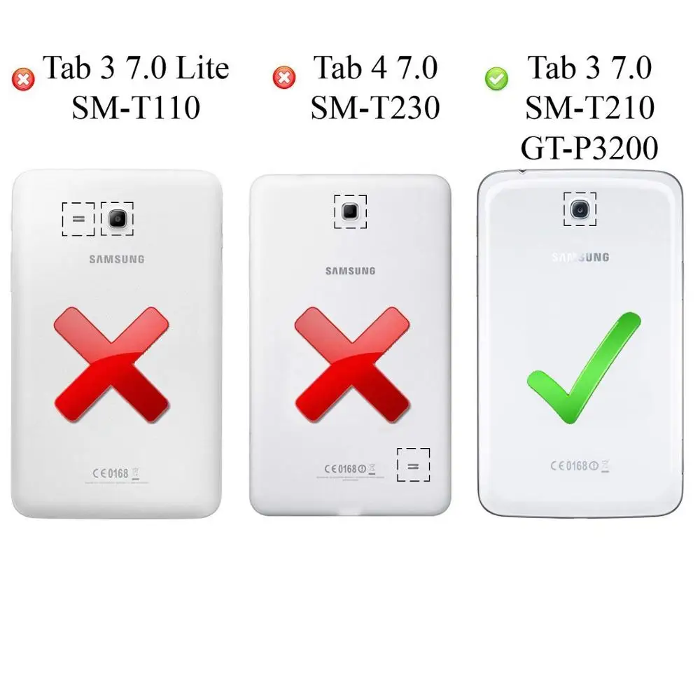 Вращающийся на 360 градусов смарт чехол для Samsung Galaxy Tab 3 7 0 дюйма T210 T211 P3200 P3210 Coque Funda