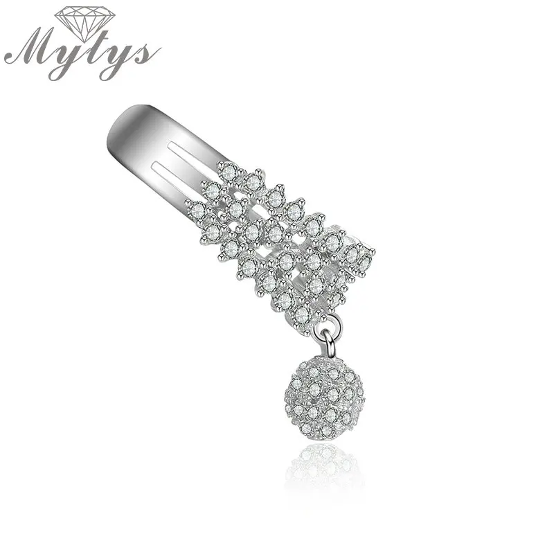 Mytys 925 пробы серебряные серьги клипсы без пирсинга для ушей CE401|Серьги-клипсы| |