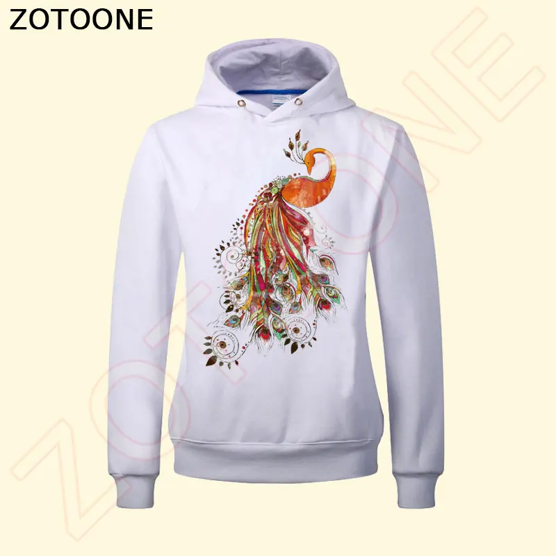 ZOTOONE красивый павлин для переноса утюгом нашивки одежды украшения DIY полосы
