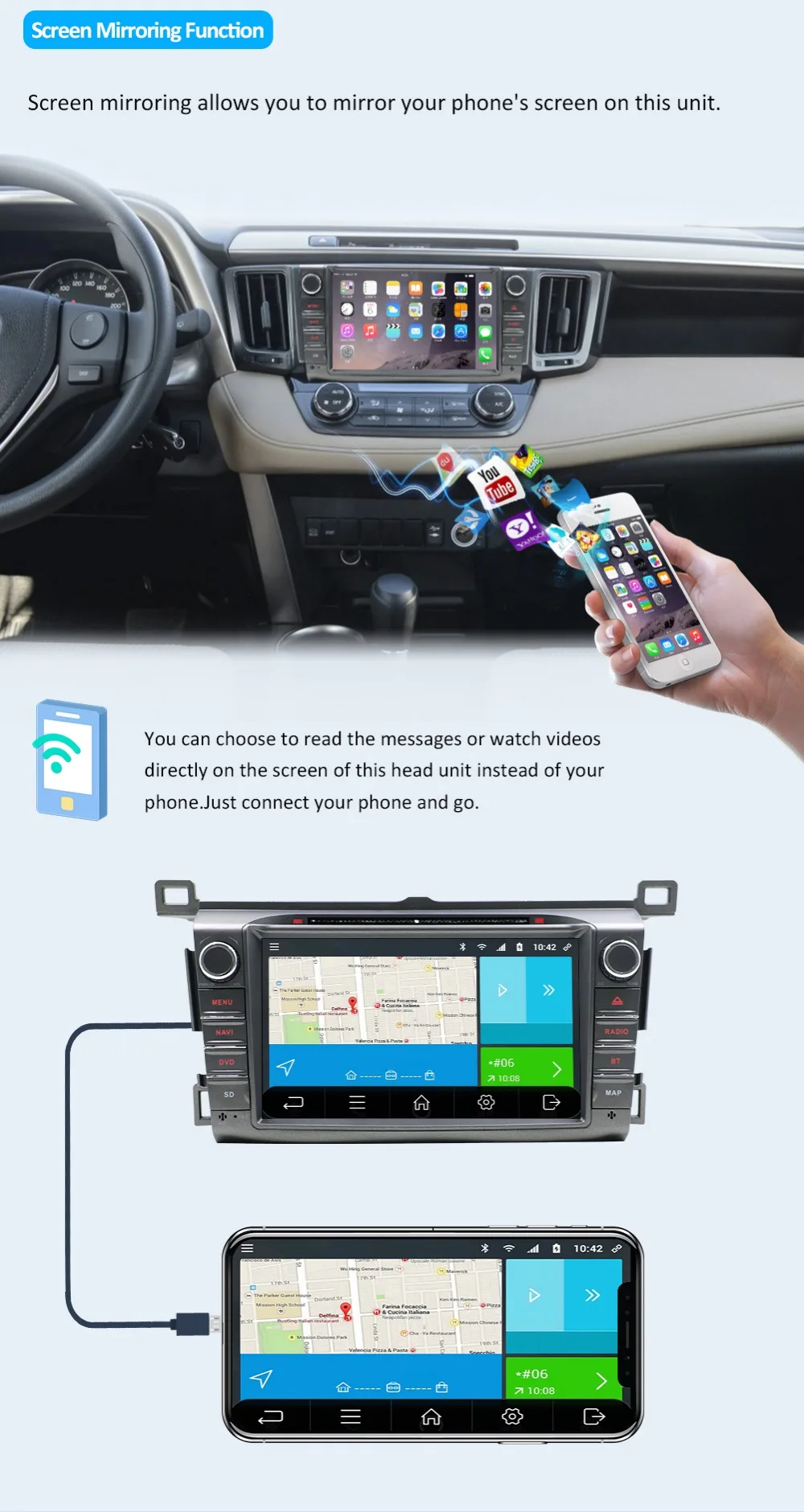 HD Octa 8 Core 2 din автомобильный радиоприемник gps Android 9,0 Автомобильный DVD плеер для Toyota RAV4 для Toyota Previa RAV 4 2013 радио кассетный магнитофон