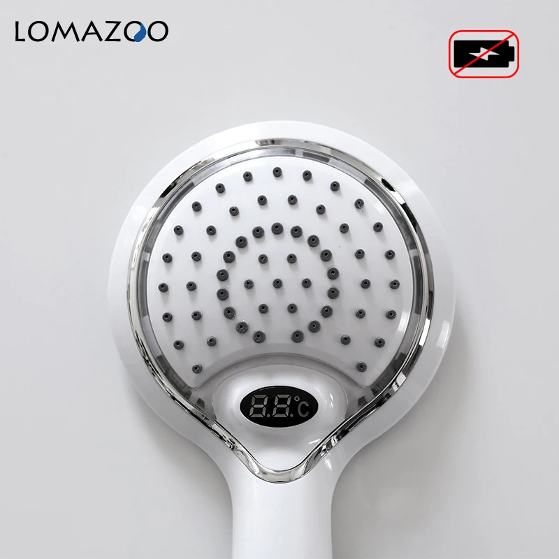 LED Душевая Головка 3 Цвета SPA с Цифровым Дисплеем Температуры и Экономией Воды.