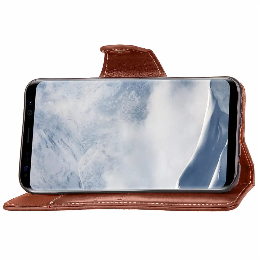 Case For Samsung Galaxy S8 S 8 8S G950F G950FD Wallet Flip Phone PU Leather Capa Cover SM-G950F SM-G950FD G 950F 950FD Coque Box | Мобильные