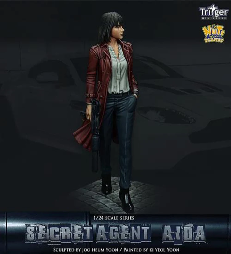 1:24 модельная фигурка из смолы Secret Agent Aida R157 | Игрушки и хобби