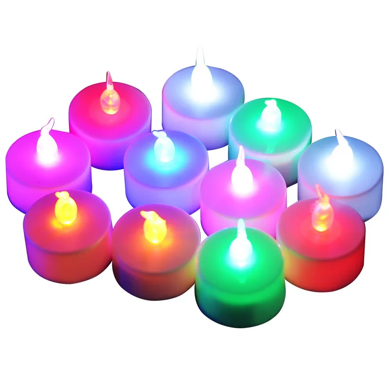 16 шт. портативный беспламенный поддельный светильник свеча Tealights поддельные