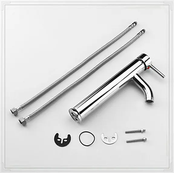 Deck Mounted Chrome Single Handle Bathroom Basin Sink Mixer Tap Vessel Faucet C8338 bronze waterfall faucet | Обустройство дома