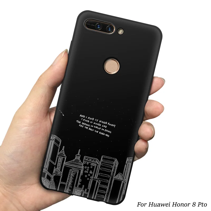10 Чехол EiiMoo чехол для Huawei Honor 8 Pro для Honor V9 3D с мультяшным принтом 3D рельефная задняя Сумка для телефона чехол для Honor 8 Pro - Цвет: 10