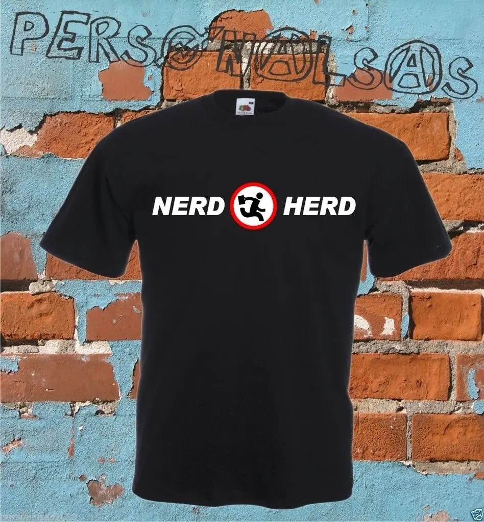 Футболка NERD HERD tv series chuck bartowski T1114 крутая Повседневная мужская футболка унисекс