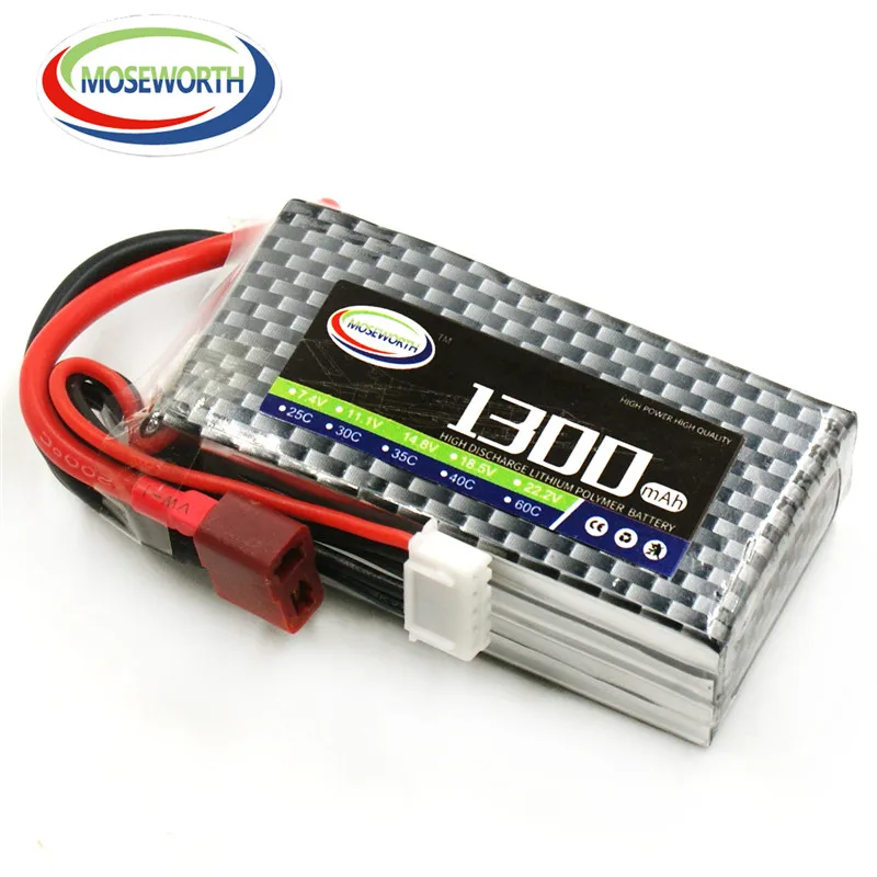 Аккумулятор Lipo 4S 14 8 в 1300 мА · ч 60C для радиоуправляемого самолета квадрокоптера