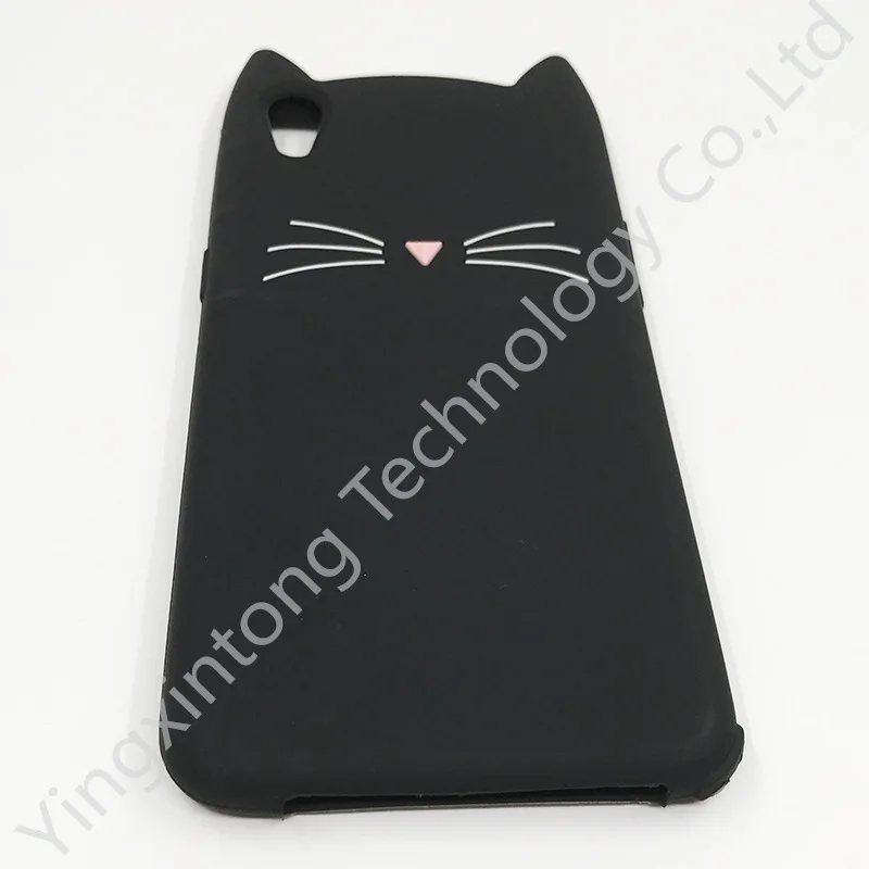 С милым рисунком усов Cat Чехол для телефона из мягкого ТПУ с фактурой под песок OPPO