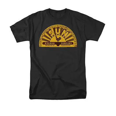 Мужская футболка с традиционным логотипом Sun Records роскошная брендовая летняя