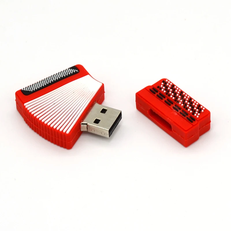 Usb флеш-накопитель в виде аккордеона 4 ГБ 8 16 32 силиконовый материал мультяшный