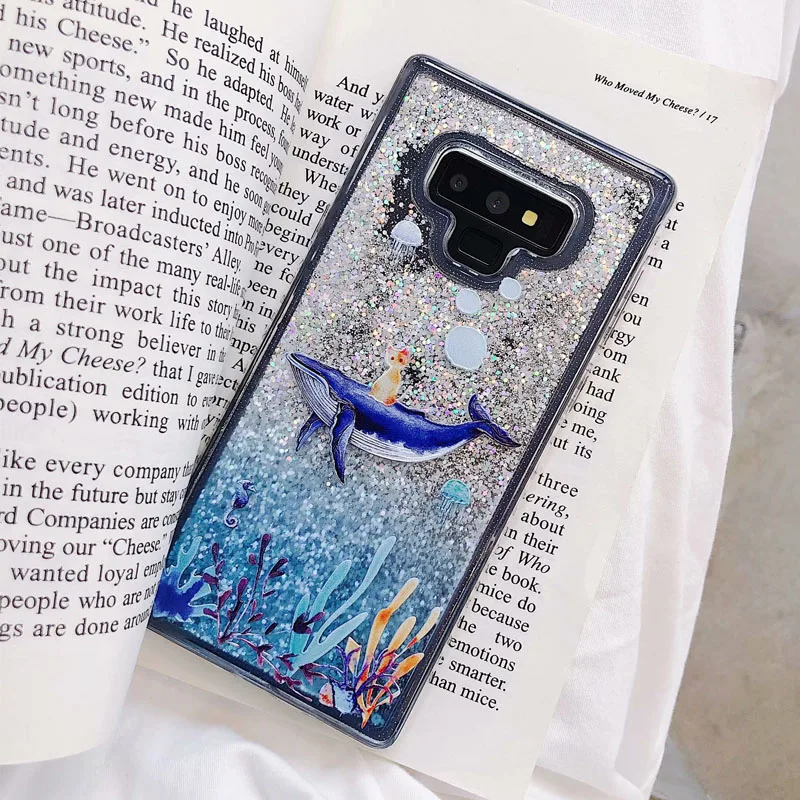 Rheinruby Сияющий светлый блестящий чехол для samsung Galaxy Note 9 8 S8 S9 плюс S7 край A6 A8