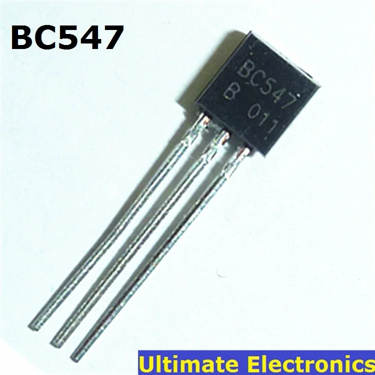 

50pcs BC547 45V 0.1A TO-92 NPN Transistor