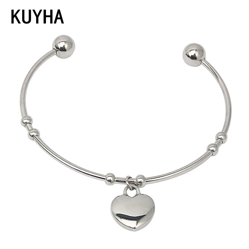 

Мода сердце Браслеты Талисманы Обувь для девочек Для женщин браслет желтый цвета: золотистый, серебристый розовое золото Цвет браслет с люб...