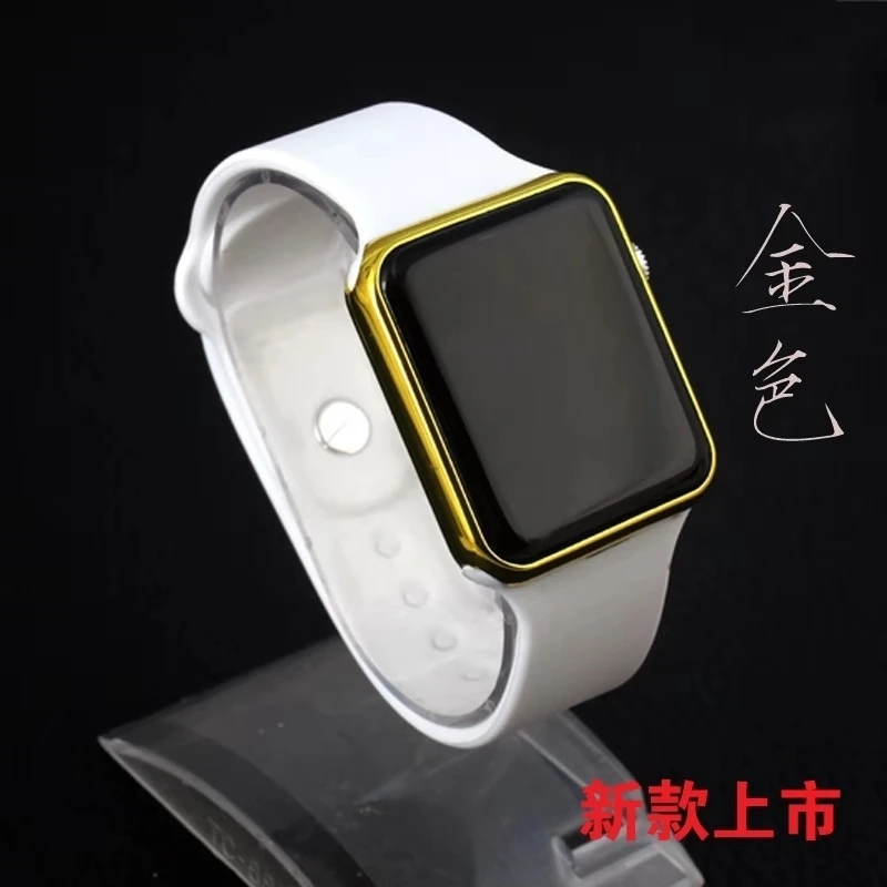 Горячая продажа Новые гальванические модные часы Apple квадратные светодиодные