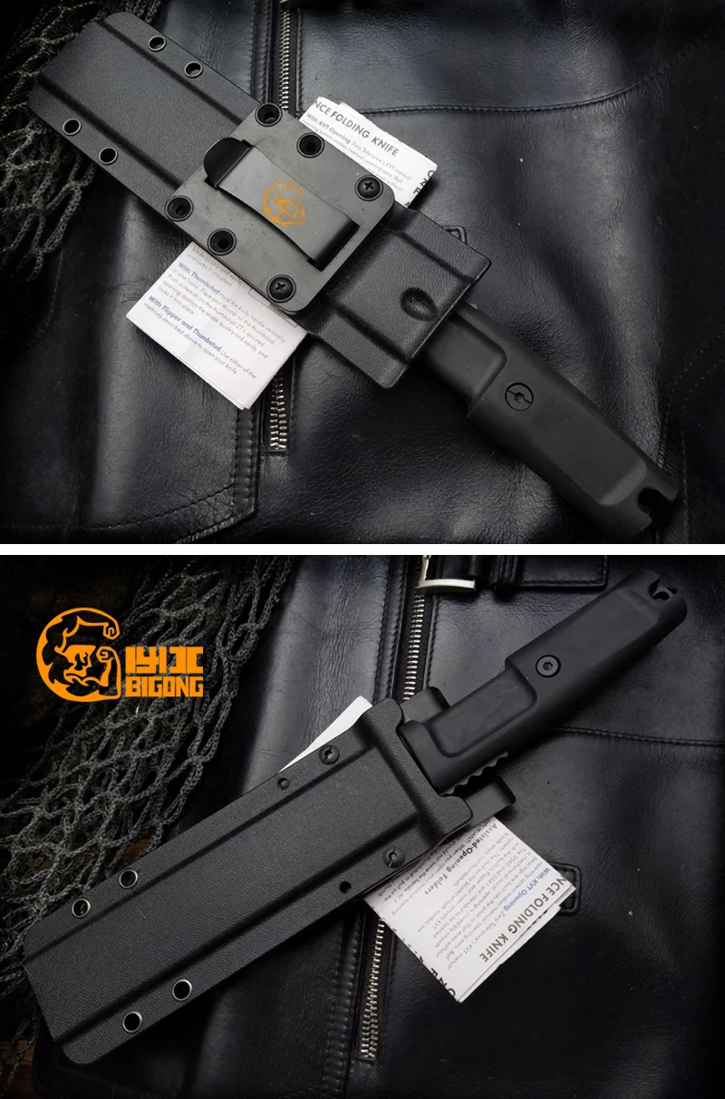 BIGONG rixed blade нож 7cr13 холодная сталь резиновая ручка экстремальное соотношение выживания кемпинг Предпочтительный инструмент