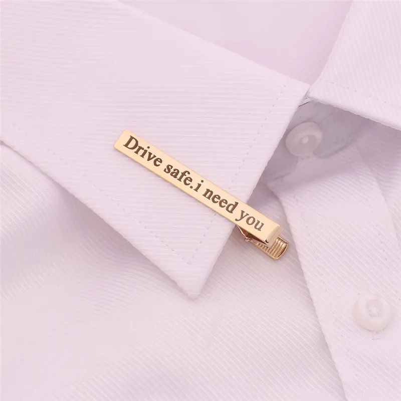 Fashion Custom Tie Clip For Men High Quality Classic Copper Casual Style Tie Pin Clip men gifts collar stays Jewelry accessories