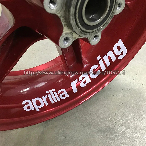 

Наклейка на колеса мотоцикла Aprilia Racing RS4 RS125 Tuono Caponord RSV4, Светоотражающая наклейка на обод велосипеда и мотоцикла