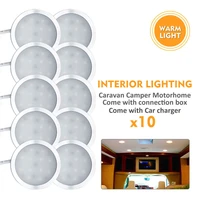 10x 12v warm white caravan camper trailer car boat led awning porch light waterproof motorhome down light ceiling exterior lamp