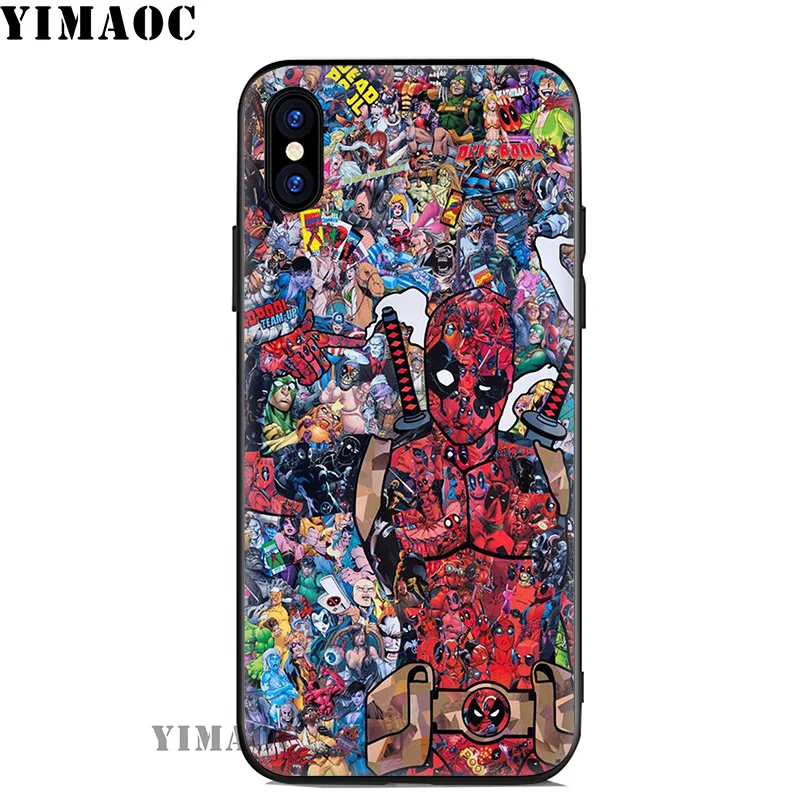 8 Мягкий силиконовый чехол YIMAOC Deadpool Dead pool для iPhone 11 Pro Xr Xs Max X или 10 8 7 6 6S Plus 5 5S SE - Цвет: 8