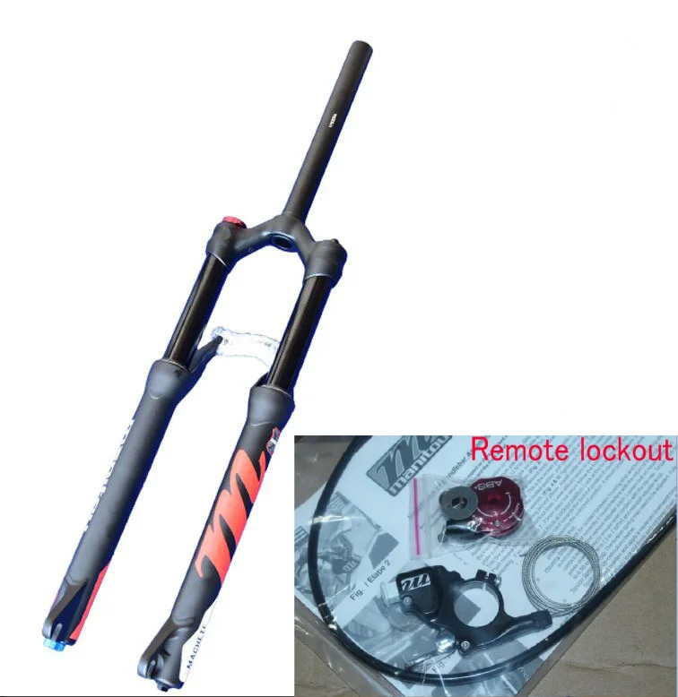 27.5 remote Велосипедная вилка 120 мм для путешествий Manitou Machete 27,5 er для горного велосипеда MTB, Велосипедная вилка с подвеской, матовая черная PK SR SUNTOUR - Цвет: 27.5 remote
