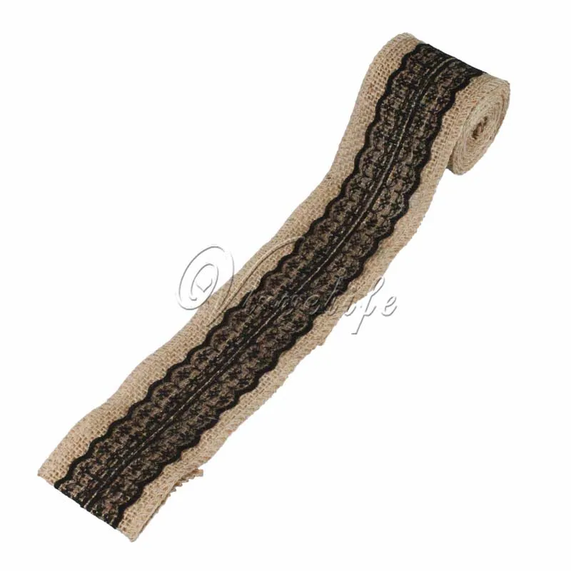 Один рулон 6 см x 2 м лента-Мешковина с 16 цветами кружевная ткань для рукоделия