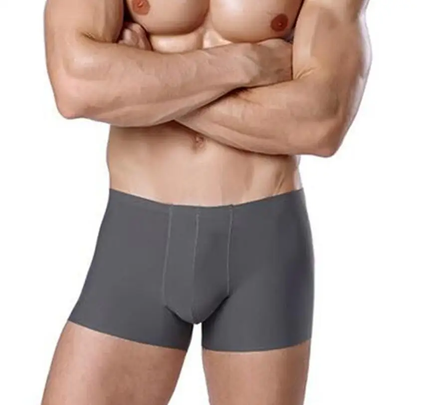 Шелк Нижнее Бельё для девочек Для мужчин пикантные Мужские экзотические боксёры