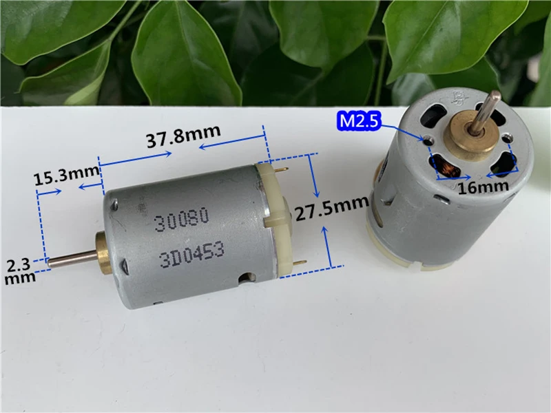 Джонсон RS 385 30080 микро двигатель постоянного тока 6V ~ 24V 20500RPM высокоскоростная