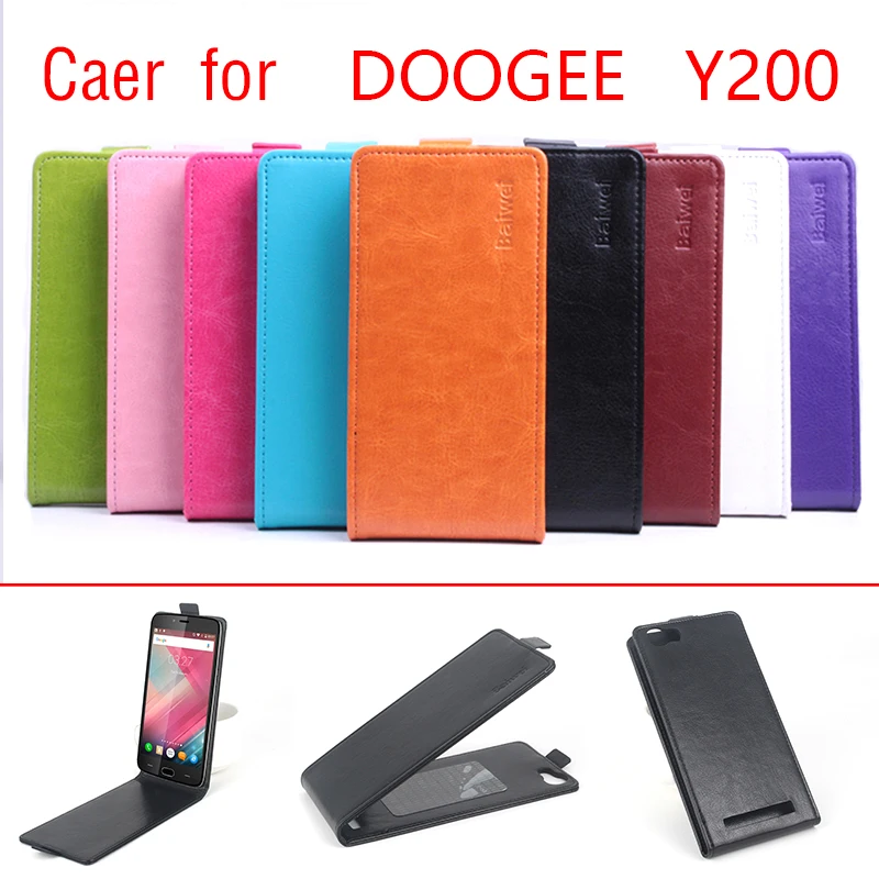 HongBaiwei Ретро Кожаный Чехол Для Doogee Y200 Флип Роскошный Винтаж телефон Чехлы