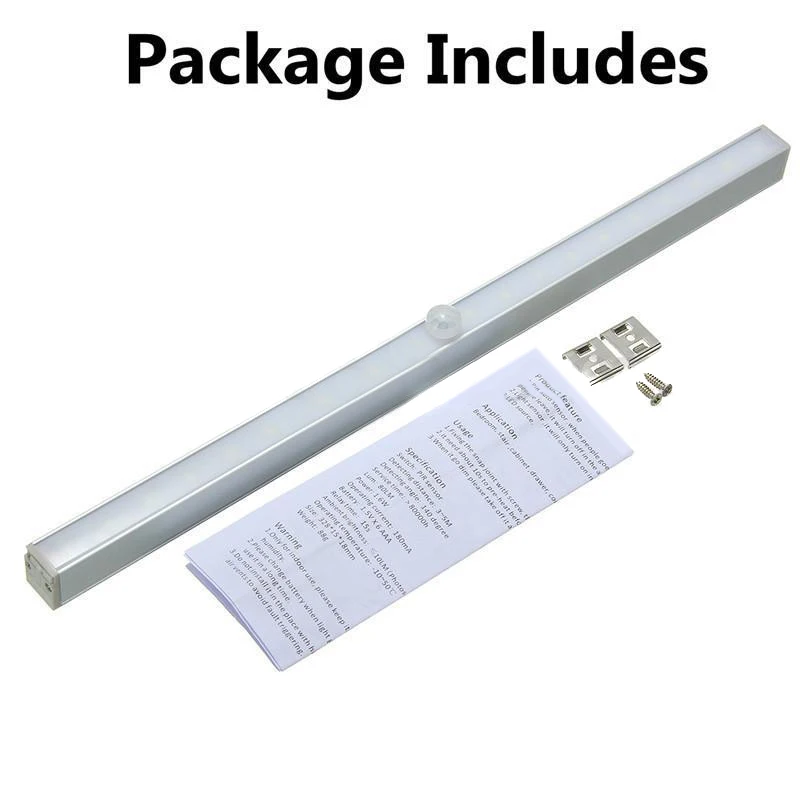 1pcs 20 LED Wireless Cabinet Night Light Motion Sensor for Closet Activated Stair Lamp | Освещение