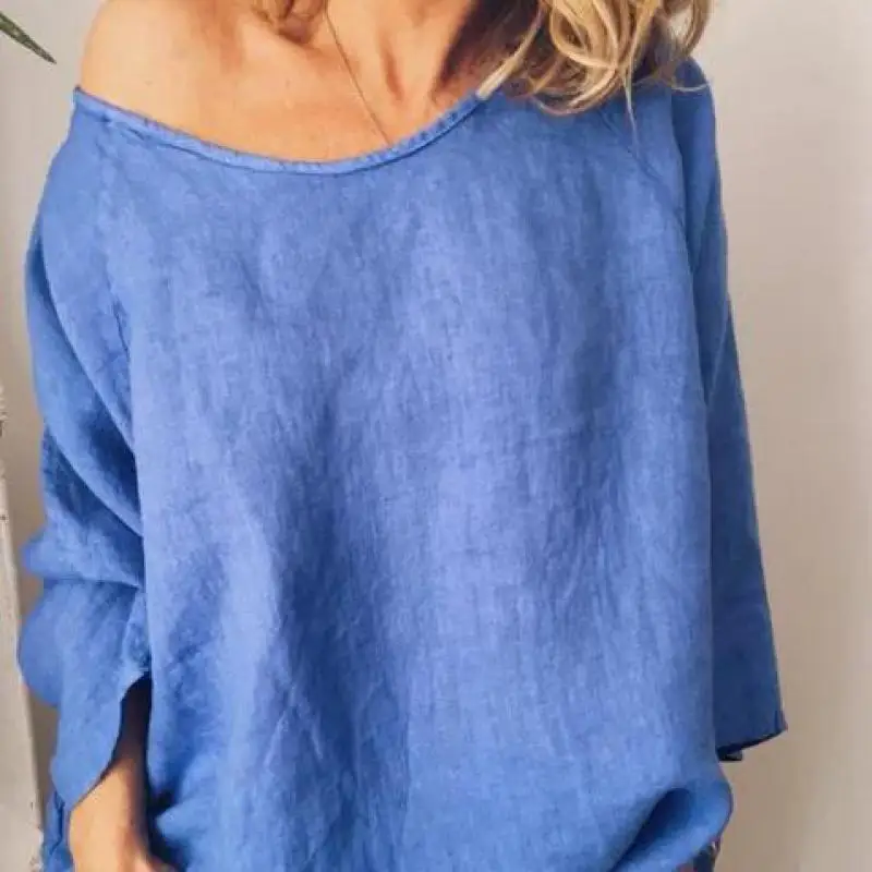 Фото Women Blouse Retro Linen Round Neck Loose Pullover Shirt New Arrival 2020 Long Sleeve Woman Tee Tops Plus Size Blouses Женская одежда Women Blouse Retro Linen Round Neck Loose Pullover Shirt New Arrival 2020 Long Sleeve Woman Tee Tops Plus Size Blouses Женская одежда