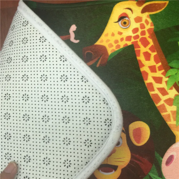 Фланелевый коврик с тигром жирафом и фирменный кухонный для унитаза водяной